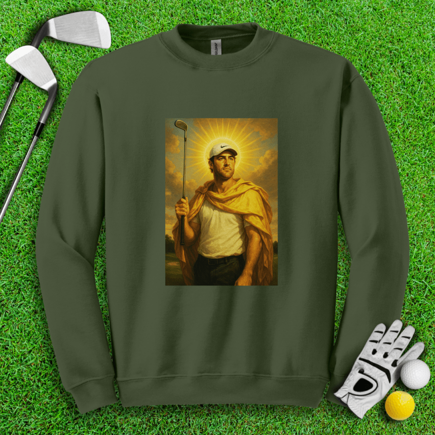 Scottie Scheffler God Crewneck - TeeHee Golf Gear