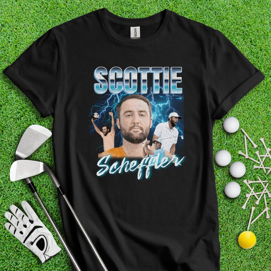 Scottie Scheffler Mug Shot PGA Vintage T - Shirt - TeeHee Golf Gear