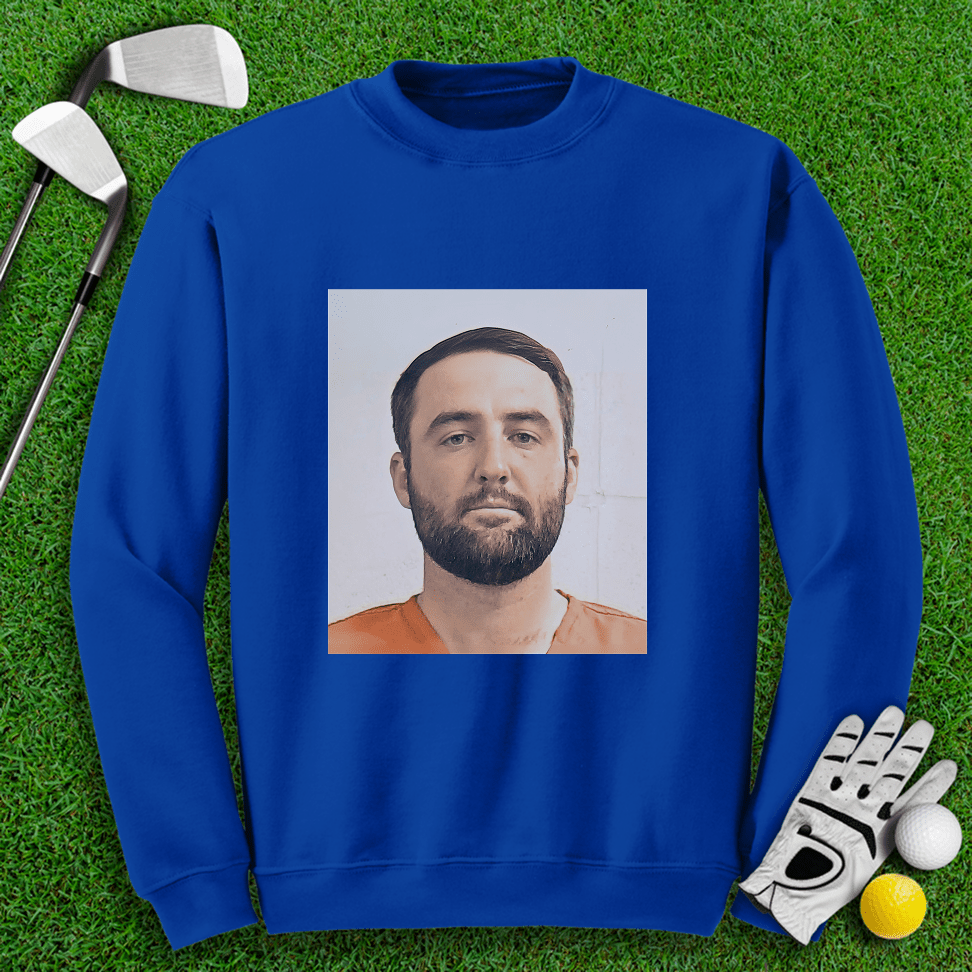 Scottie Scheffler Mugshot Crewneck - TeeHee Golf Gear