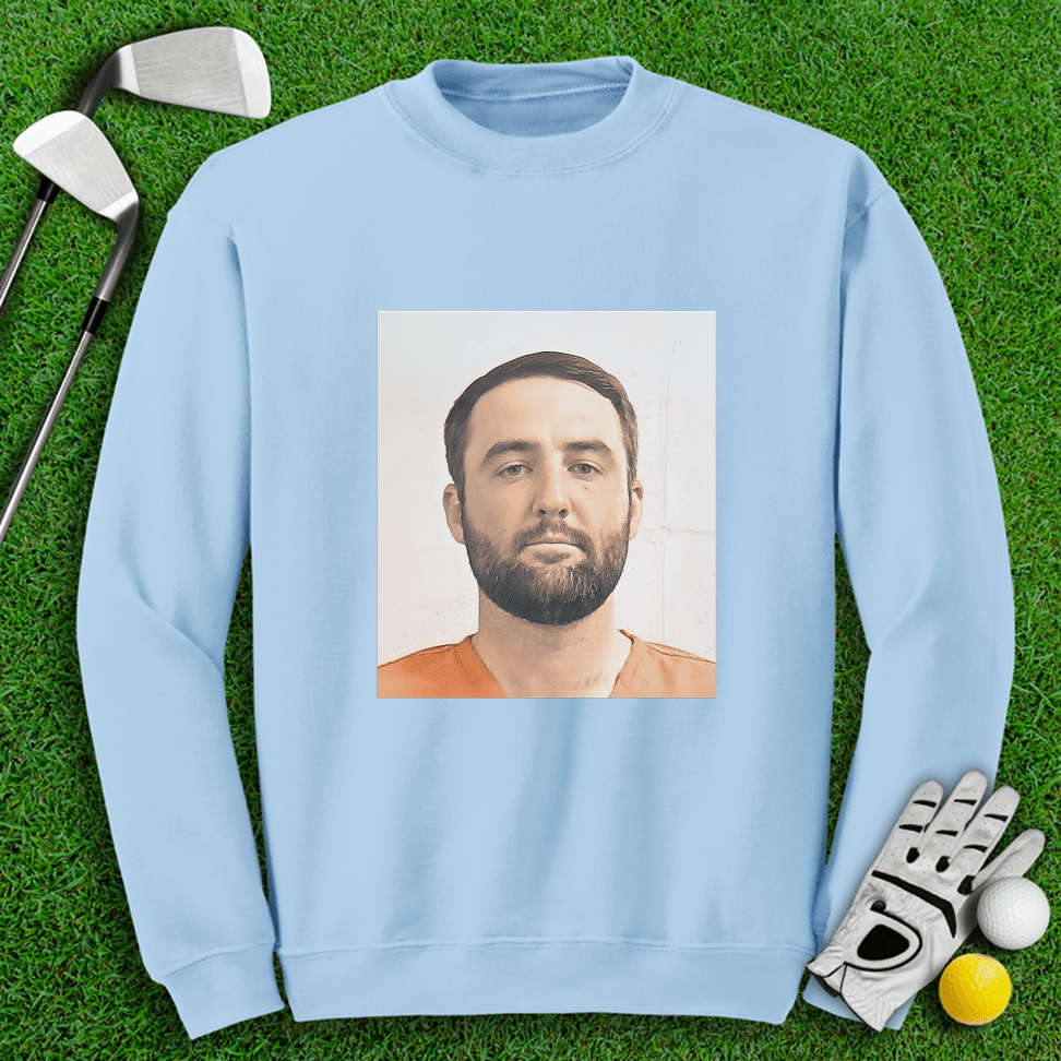 Scottie Scheffler Mugshot Crewneck - TeeHee Golf Gear