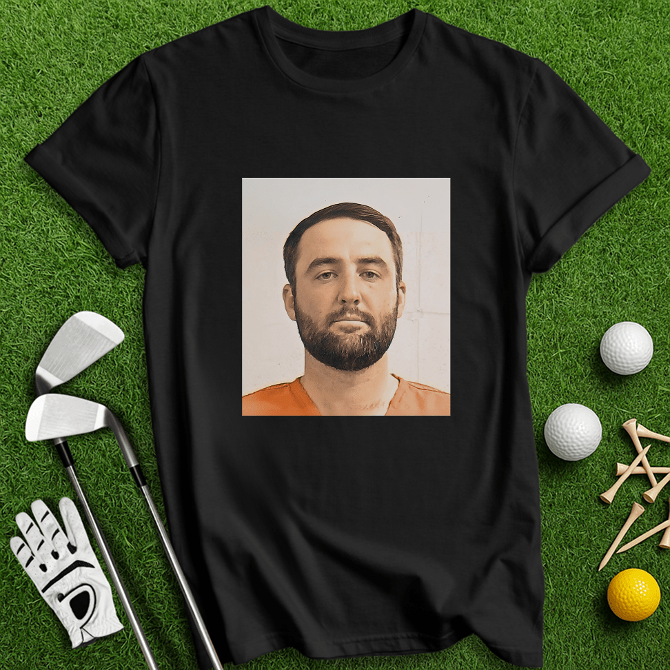 Scottie Scheffler Mugshot T-Shirt - TeeHee Golf Gear