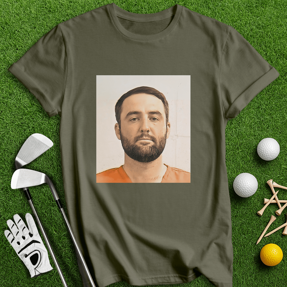 Scottie Scheffler Mugshot T-Shirt - TeeHee Golf Gear