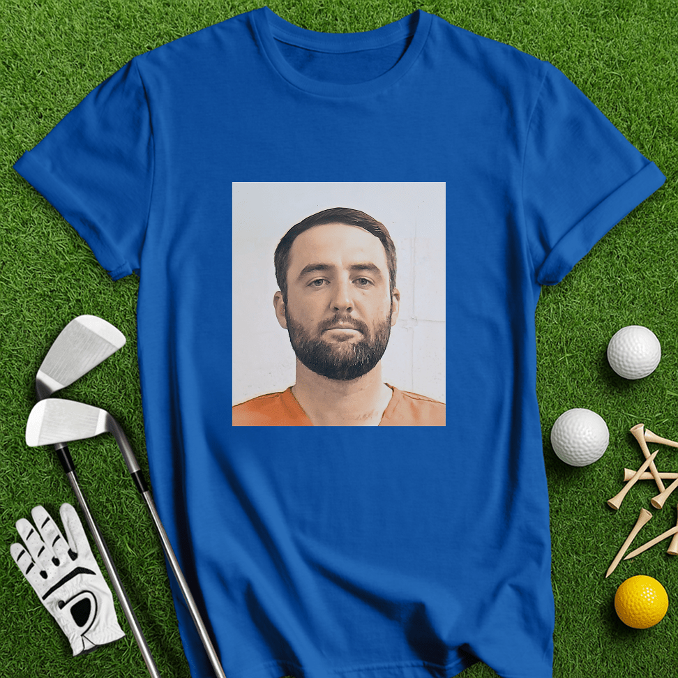 Scottie Scheffler Mugshot T-Shirt - TeeHee Golf Gear