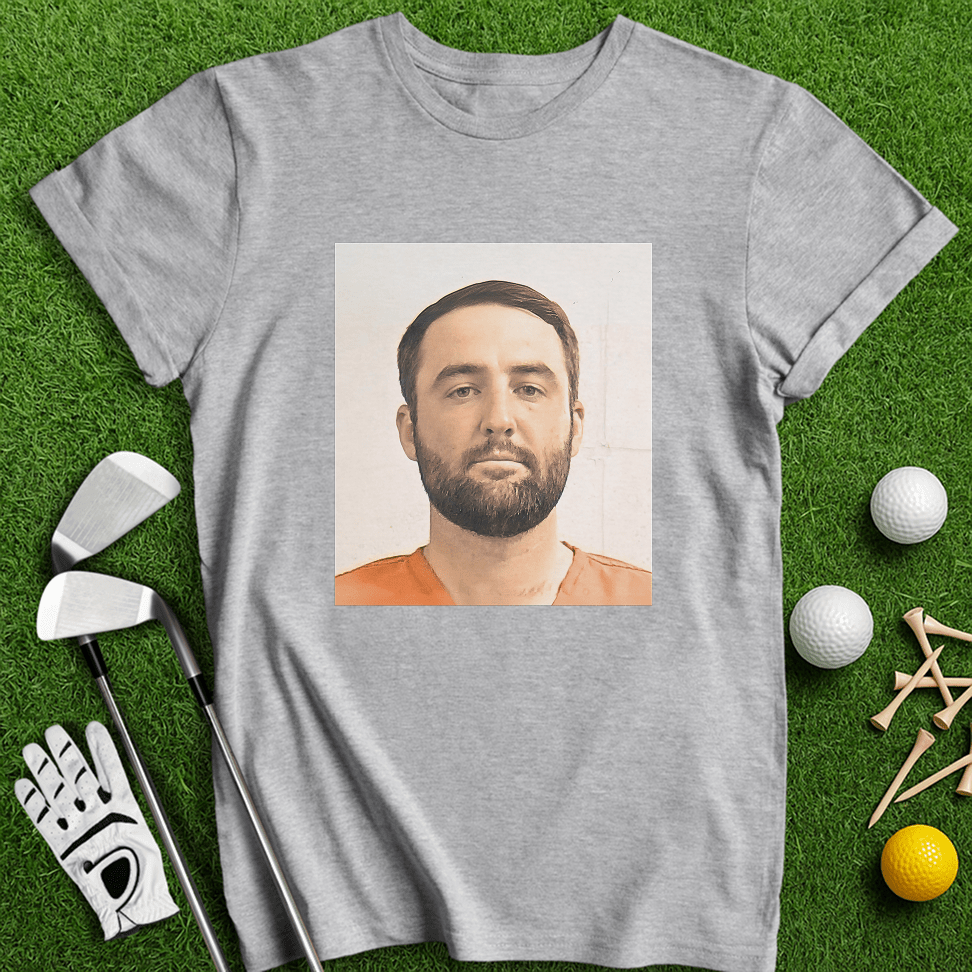 Scottie Scheffler Mugshot T-Shirt - TeeHee Golf Gear