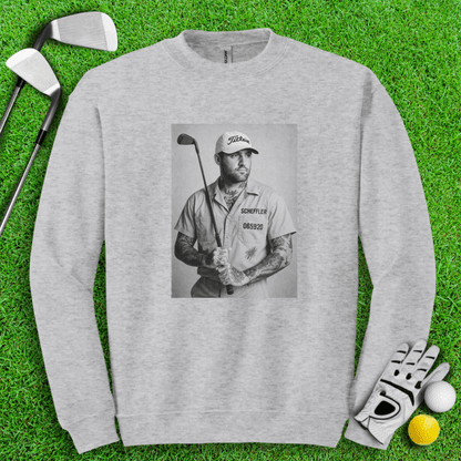 Scottie Scheffler Retro Mugshot Crewneck - TeeHee Golf Gear