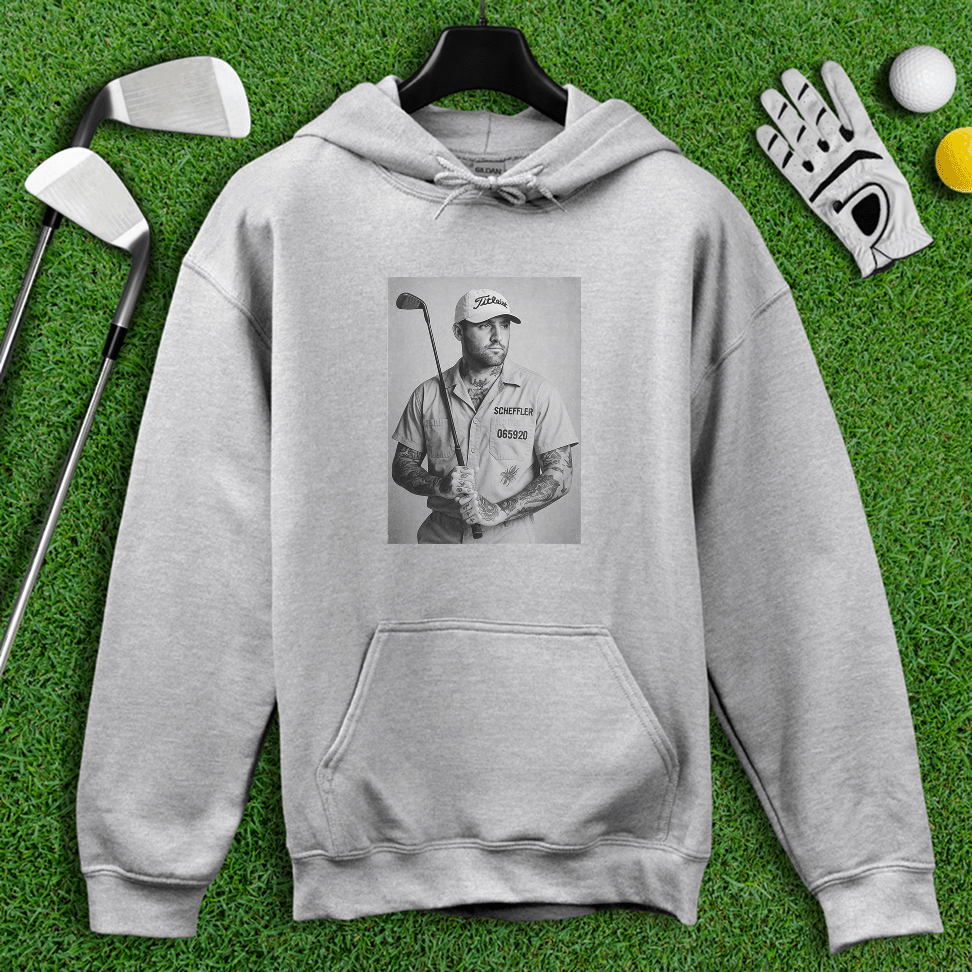 Scottie Scheffler Retro Mugshot Hoodie - TeeHee Golf Gear