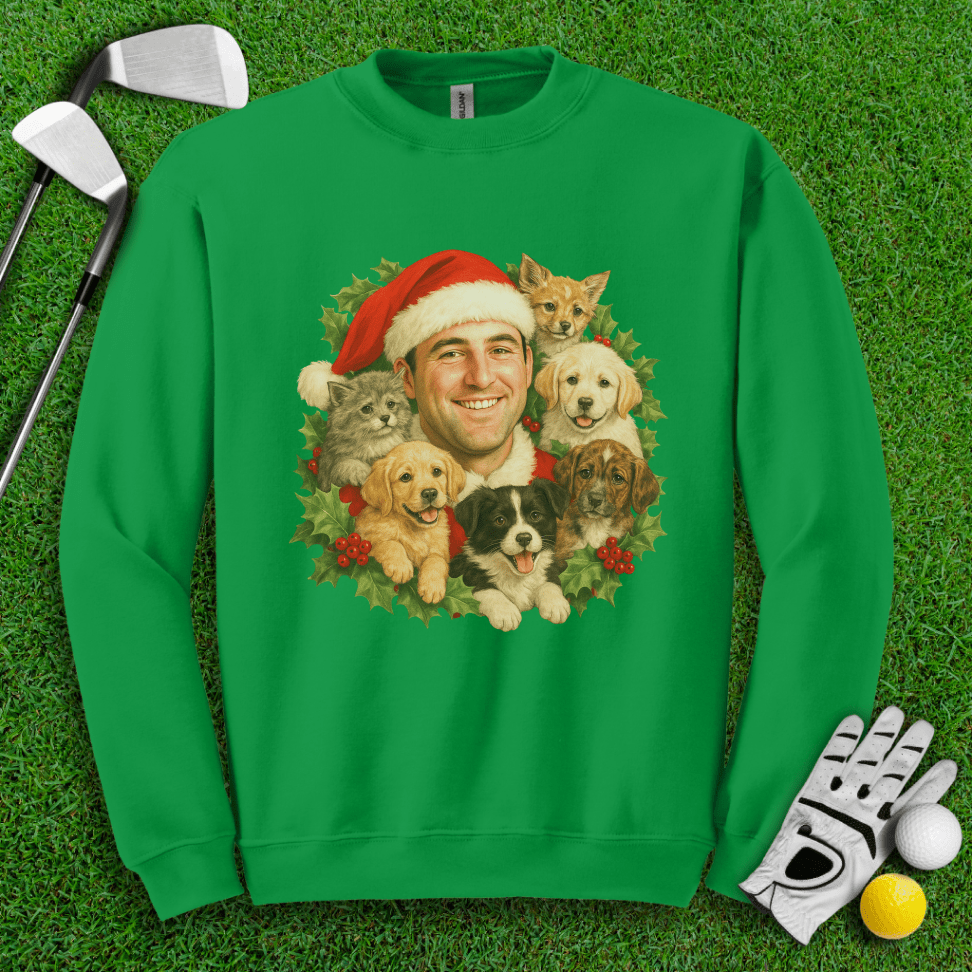 Scottie Scheffler Santa Ugly Sweater Crewneck - TeeHee Golf Gear