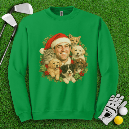 Scottie Scheffler Santa Ugly Sweater Crewneck - TeeHee Golf Gear