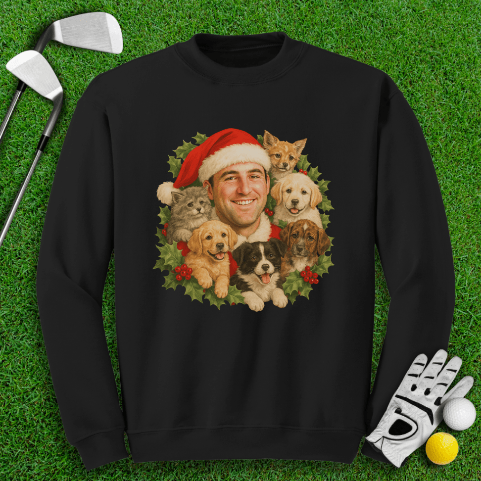 Scottie Scheffler Santa Ugly Sweater Crewneck - TeeHee Golf Gear