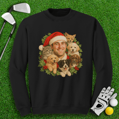 Scottie Scheffler Santa Ugly Sweater Crewneck - TeeHee Golf Gear