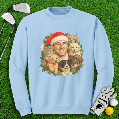 Scottie Scheffler Santa Ugly Sweater Crewneck - TeeHee Golf Gear
