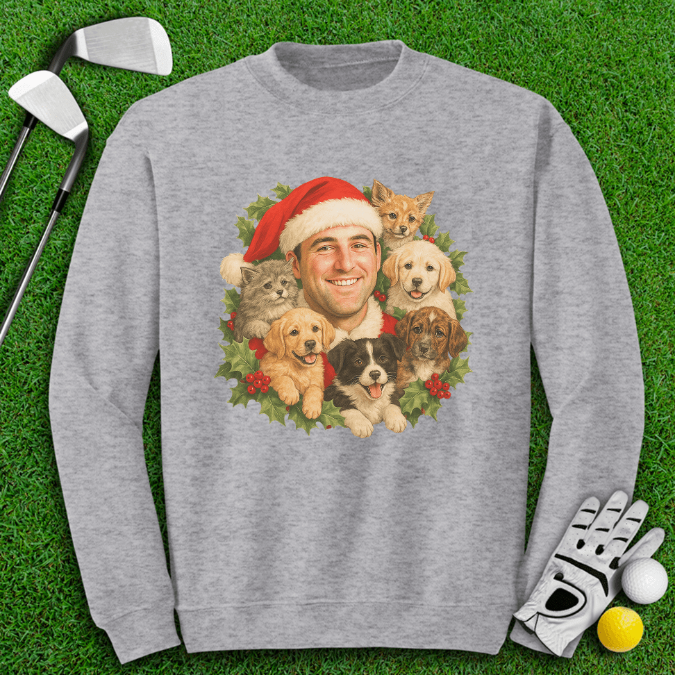 Scottie Scheffler Santa Ugly Sweater Crewneck - TeeHee Golf Gear