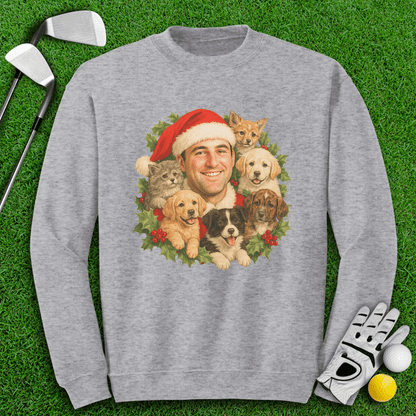 Scottie Scheffler Santa Ugly Sweater Crewneck - TeeHee Golf Gear
