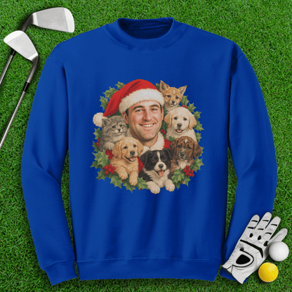 Scottie Scheffler Santa Ugly Sweater Crewneck - TeeHee Golf Gear