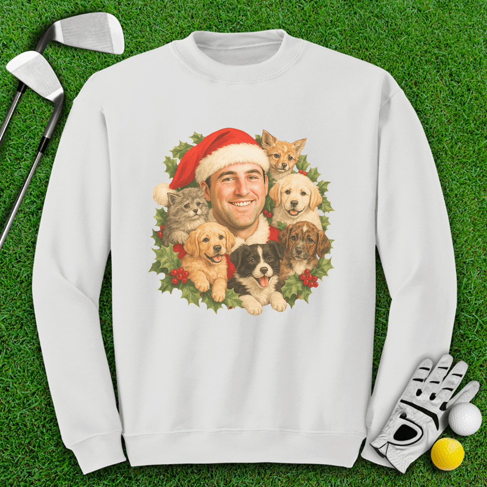 Scottie Scheffler Santa Ugly Sweater Crewneck - TeeHee Golf Gear