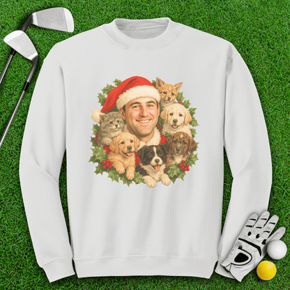Scottie Scheffler Santa Ugly Sweater Crewneck - TeeHee Golf Gear