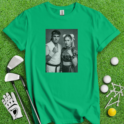 Scottie Scheffler VS. Nelly Korda T-shirt - TeeHee Golf Gear