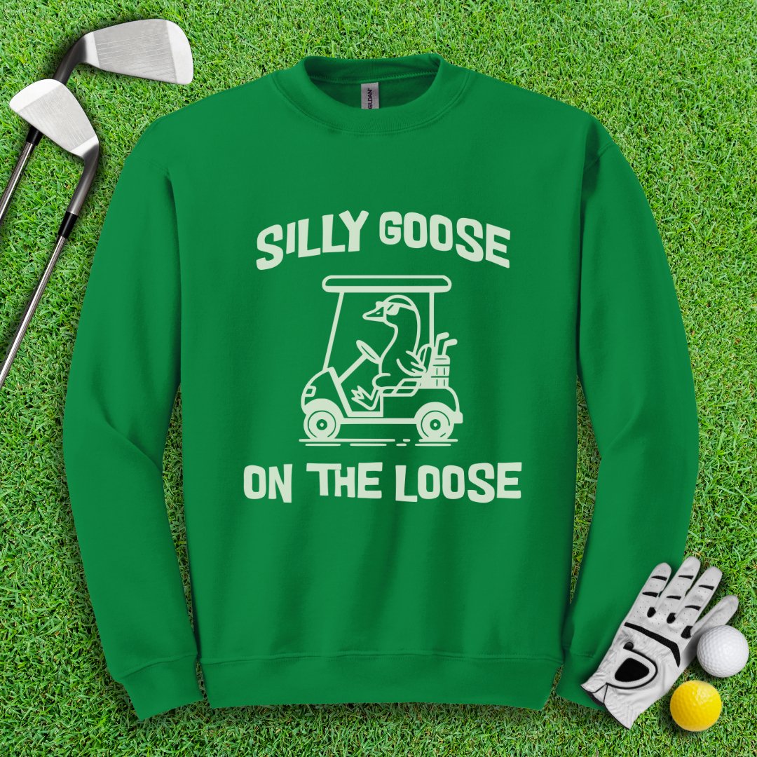 Silly Goose On The Loose Crewneck - TeeHee Golf Gear