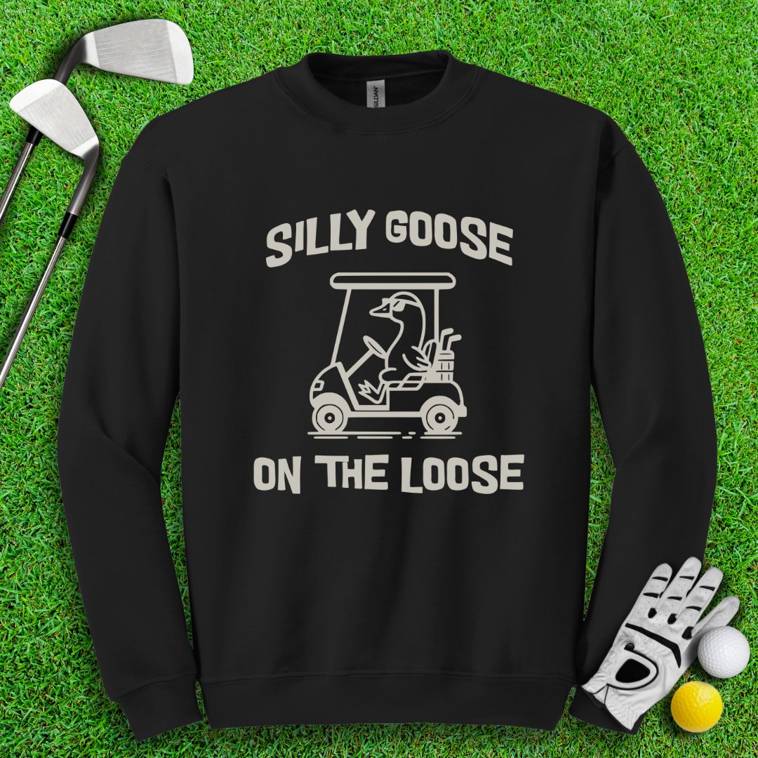 Silly Goose On The Loose Crewneck - TeeHee Golf Gear