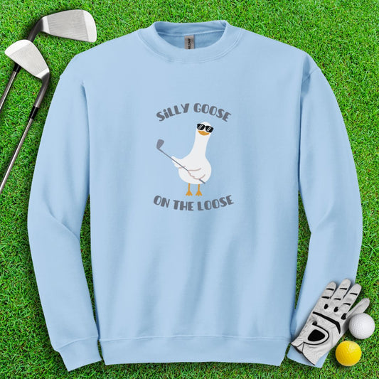 Silly Goose On The Loose Crewneck - TeeHee Golf Gear