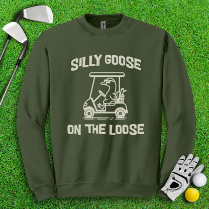 Silly Goose On The Loose Crewneck - TeeHee Golf Gear