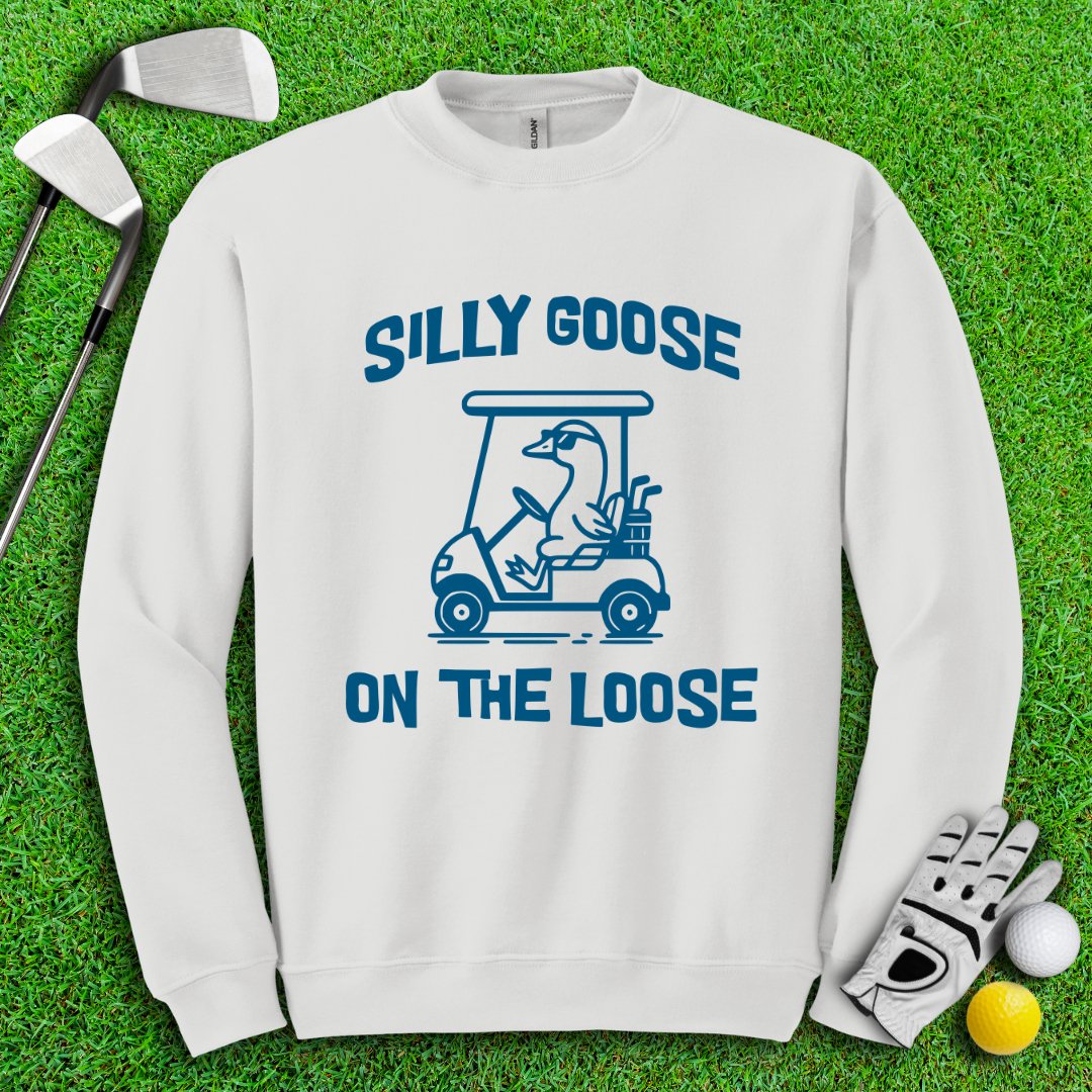 Silly Goose On The Loose Crewneck - TeeHee Golf Gear