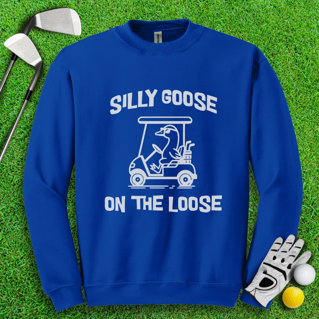 Silly Goose On The Loose Crewneck - TeeHee Golf Gear