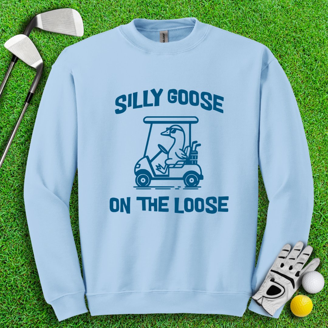 Silly Goose On The Loose Crewneck - TeeHee Golf Gear