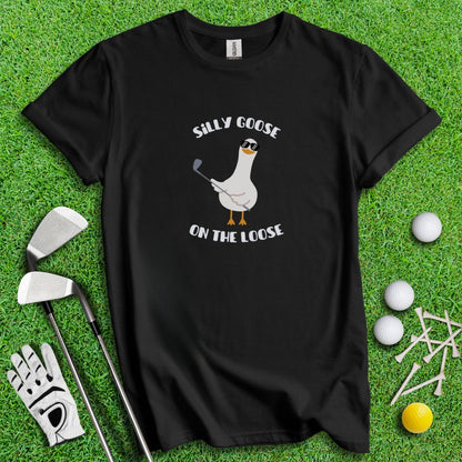 Silly Goose On The Loose Golf T-Shirt - TeeHee Golf Gear