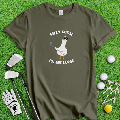 Silly Goose On The Loose Golf T-Shirt - TeeHee Golf Gear