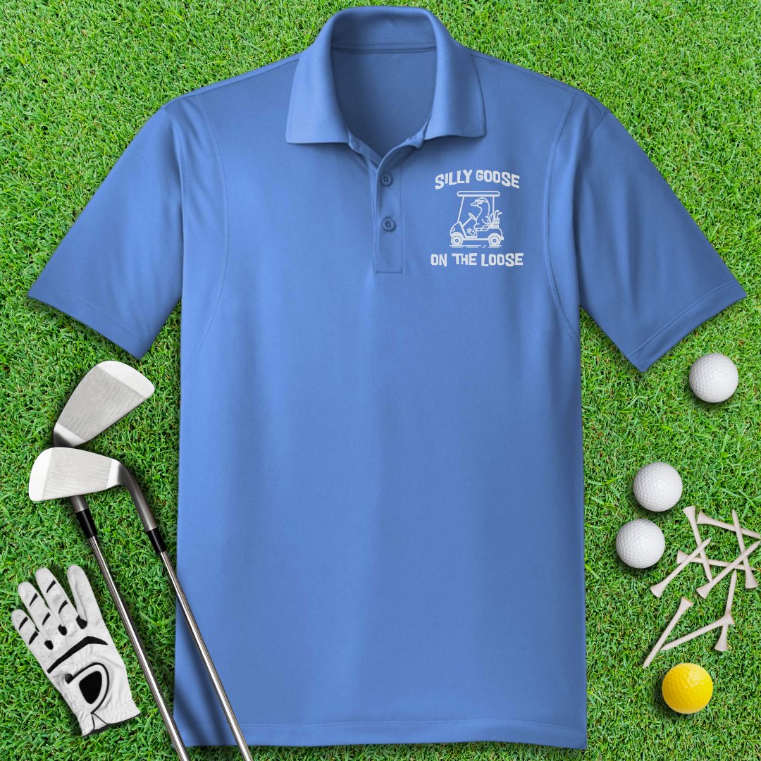 Silly Goose On The Loose Polo Shirt - TeeHee Golf Gear