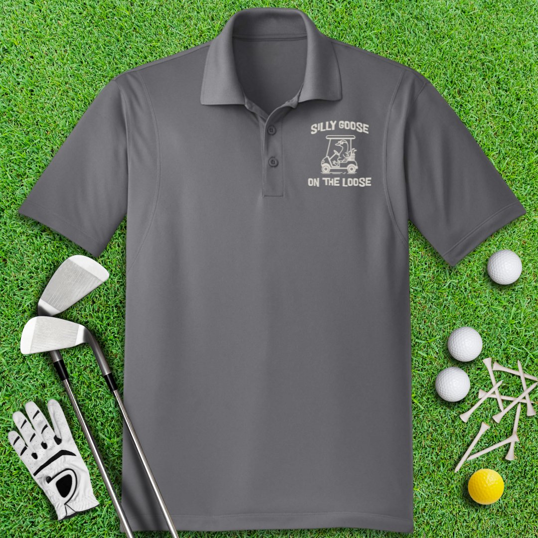 Silly Goose On The Loose Polo Shirt - TeeHee Golf Gear