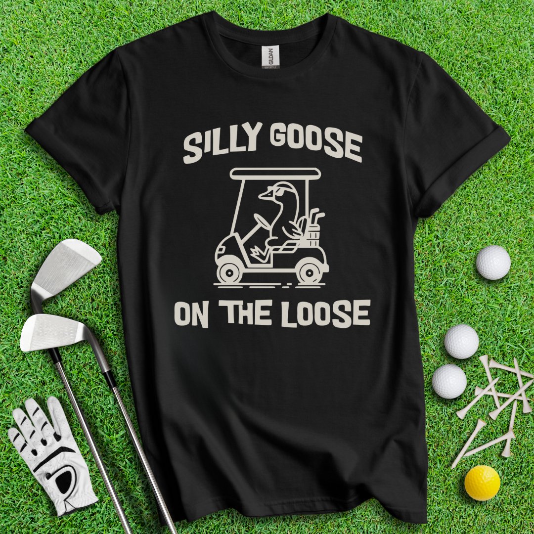 Silly Goose On the Loose T-Shirt - TeeHee Golf Gear