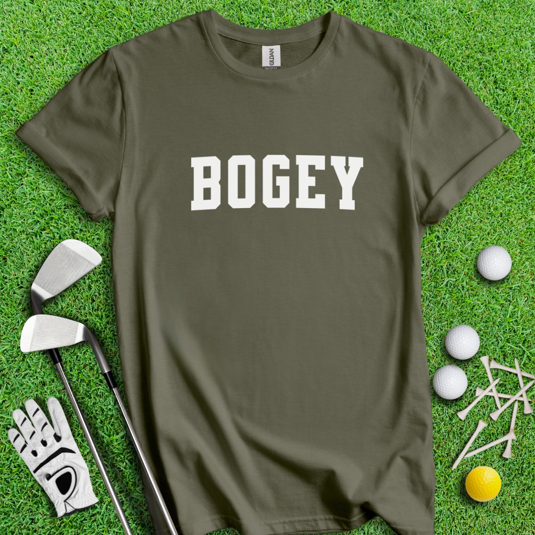 Simple Bogey Text T-shirt - TeeHee Golf Gear