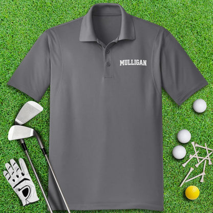 Simple Mulligan Text Polo Shirt - TeeHee Golf Gear