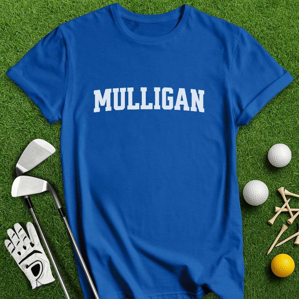 Simple Mulligan Text T-shirt - TeeHee Golf Gear