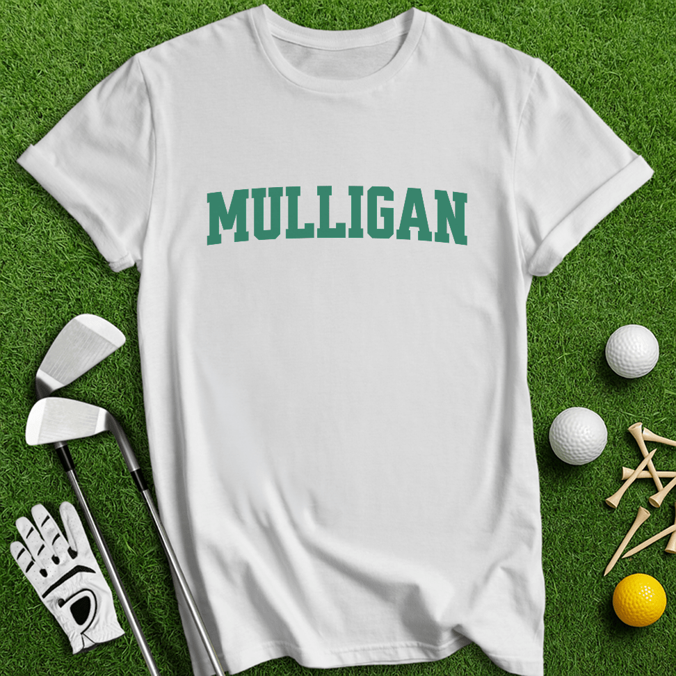 Simple Mulligan Text T-shirt - TeeHee Golf Gear