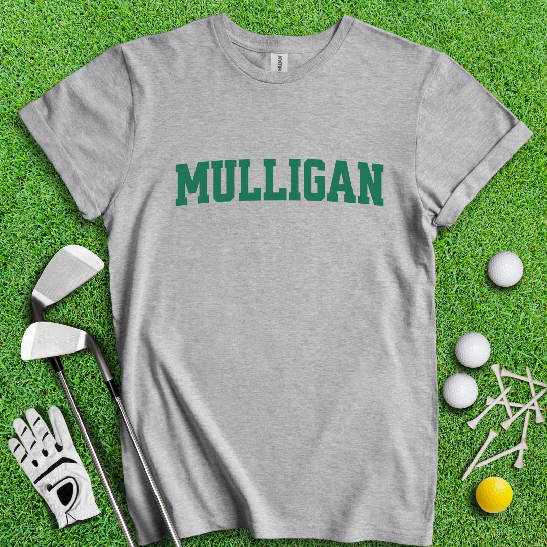 Simple Mulligan Text T-shirt - TeeHee Golf Gear