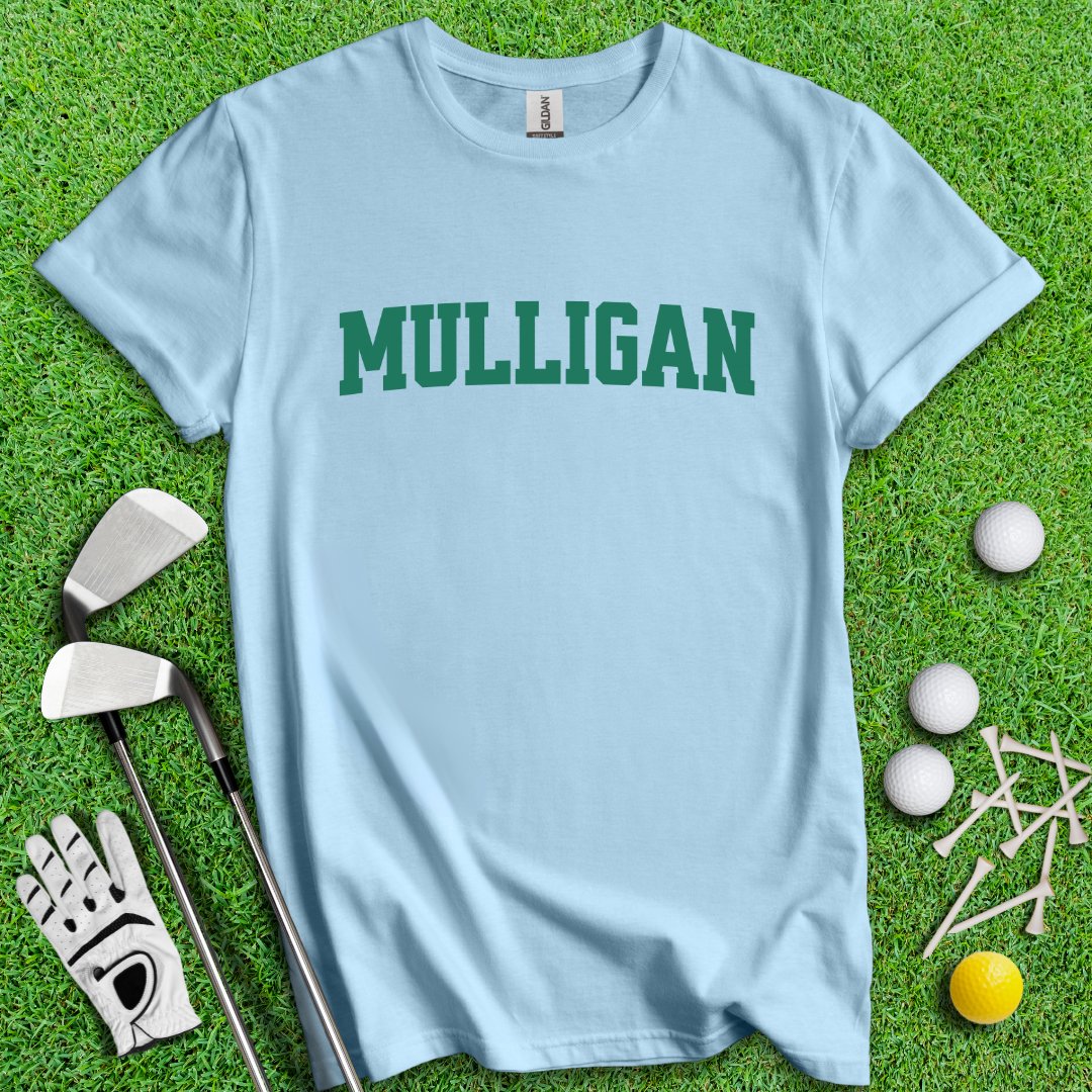 Simple Mulligan Text T-shirt - TeeHee Golf Gear