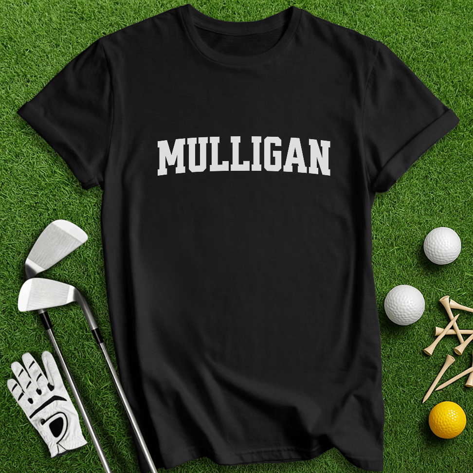 Simple Mulligan Text T-shirt - TeeHee Golf Gear
