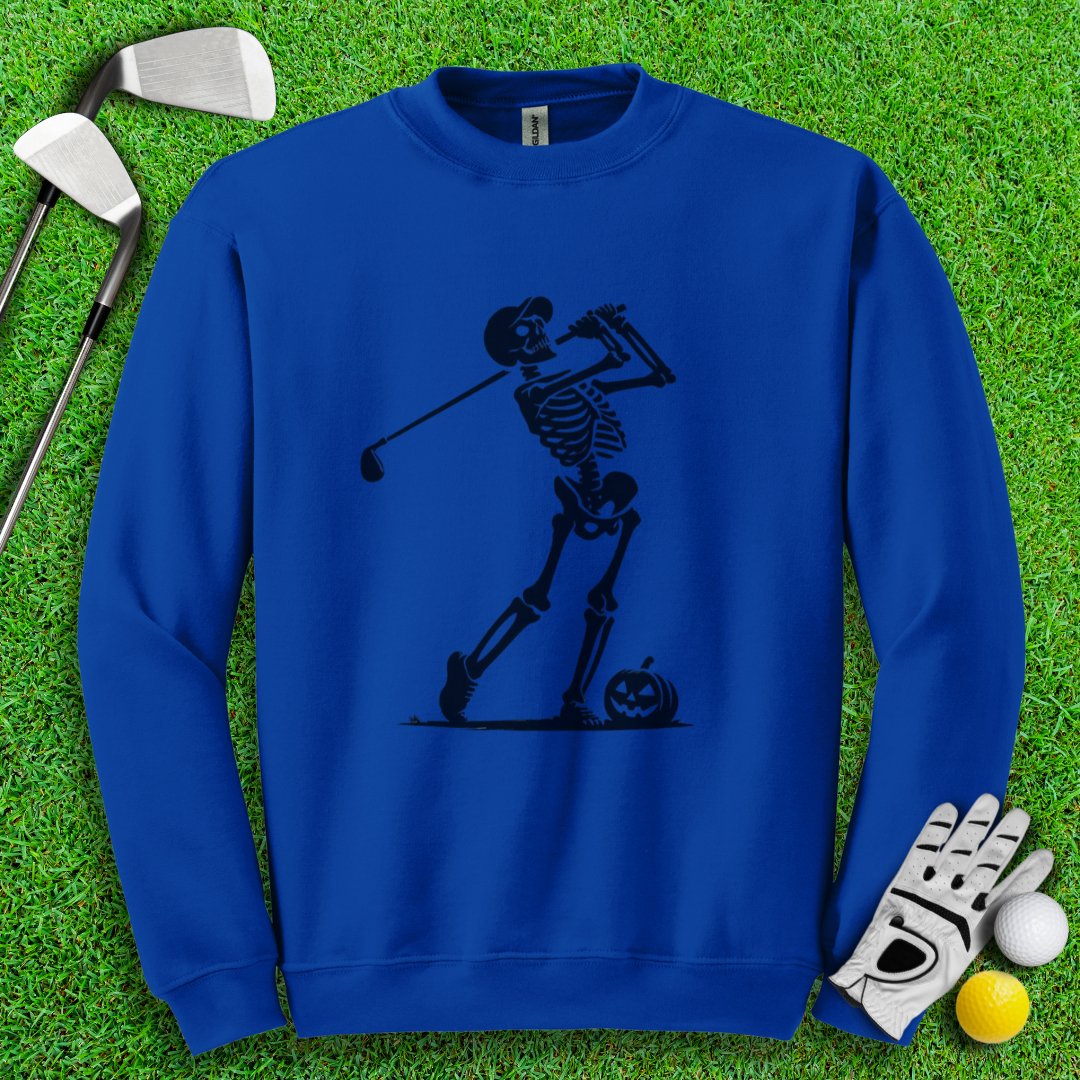 Skeleton Golfer Crewneck - TeeHee Golf Gear