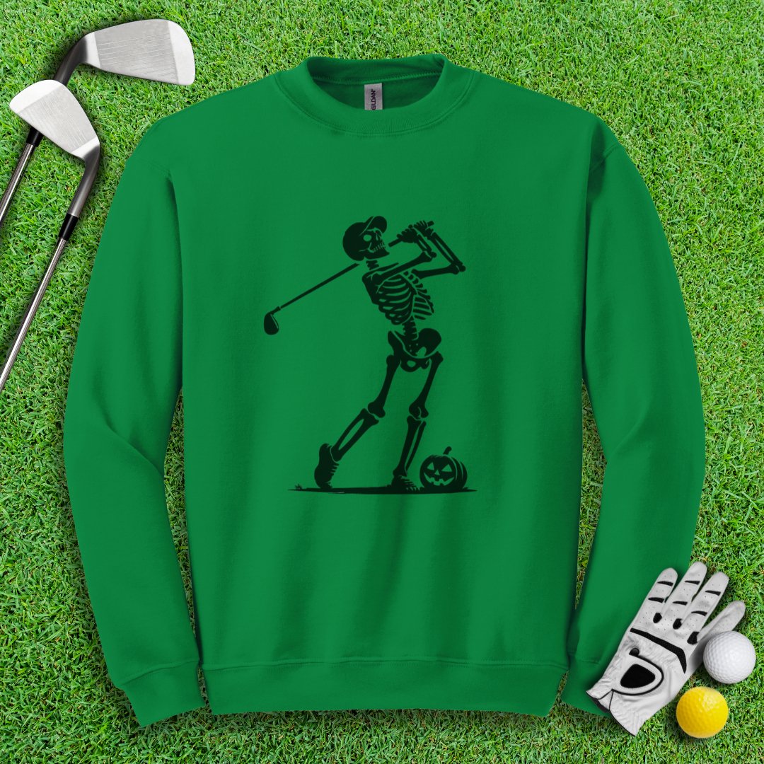 Skeleton Golfer Crewneck - TeeHee Golf Gear