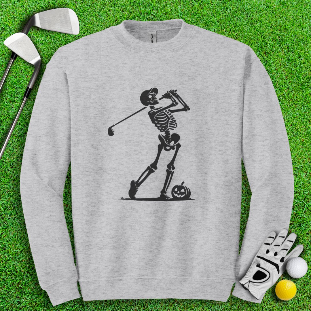 Skeleton Golfer Crewneck - TeeHee Golf Gear