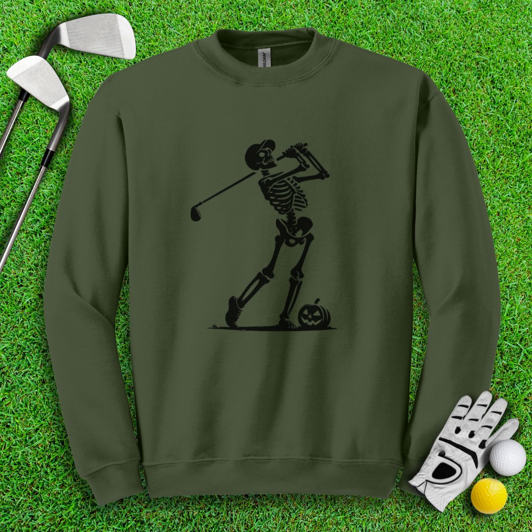 Skeleton Golfer Crewneck - TeeHee Golf Gear