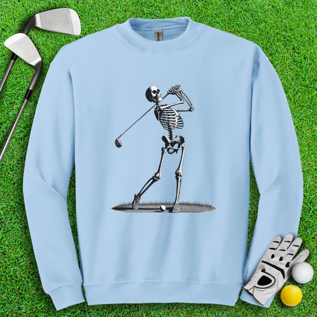 Skeleton Golfer Crewneck - TeeHee Golf Gear