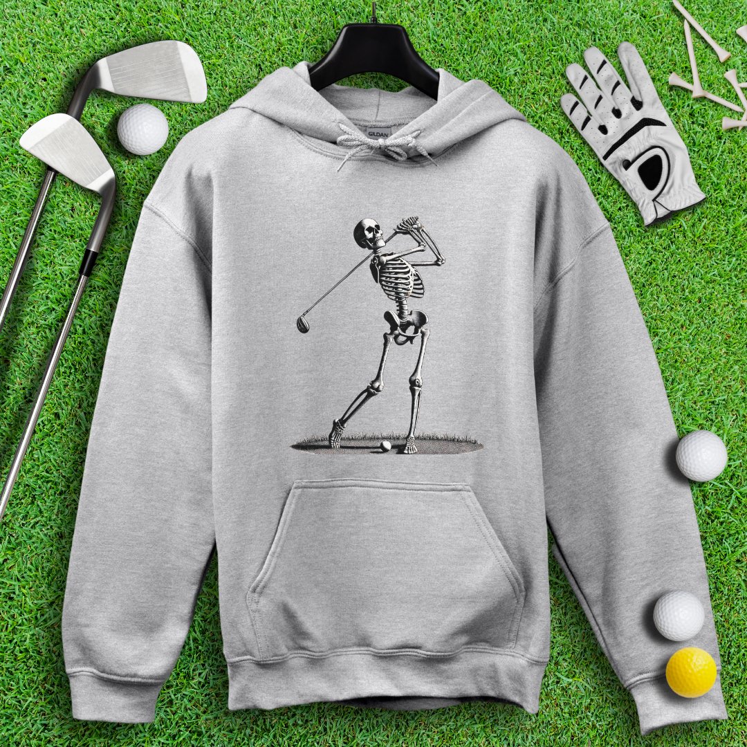 Skeleton Golfer Hoodie - TeeHee Golf Gear