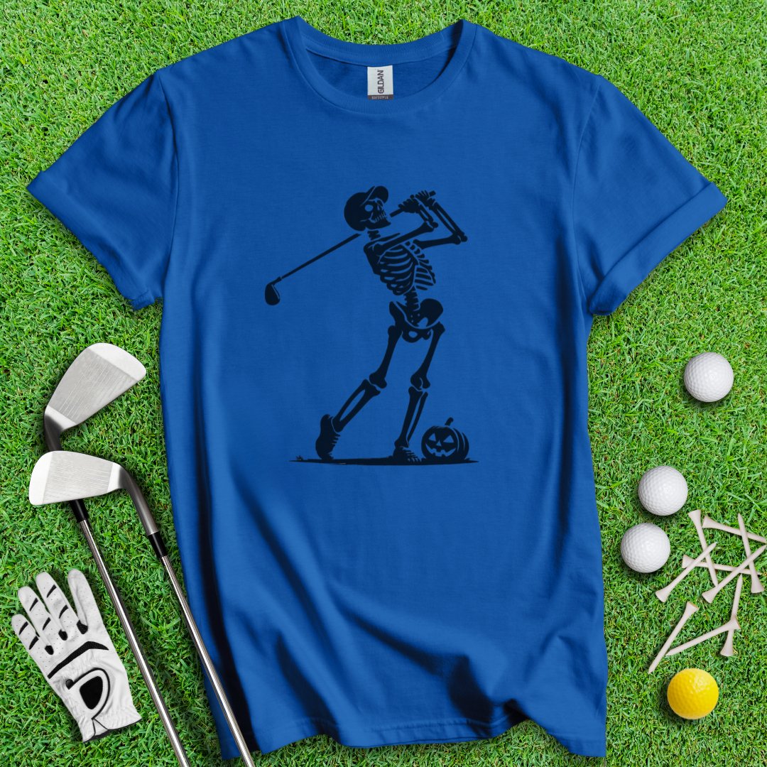 Skeleton Golfer T-Shirt - TeeHee Golf Gear