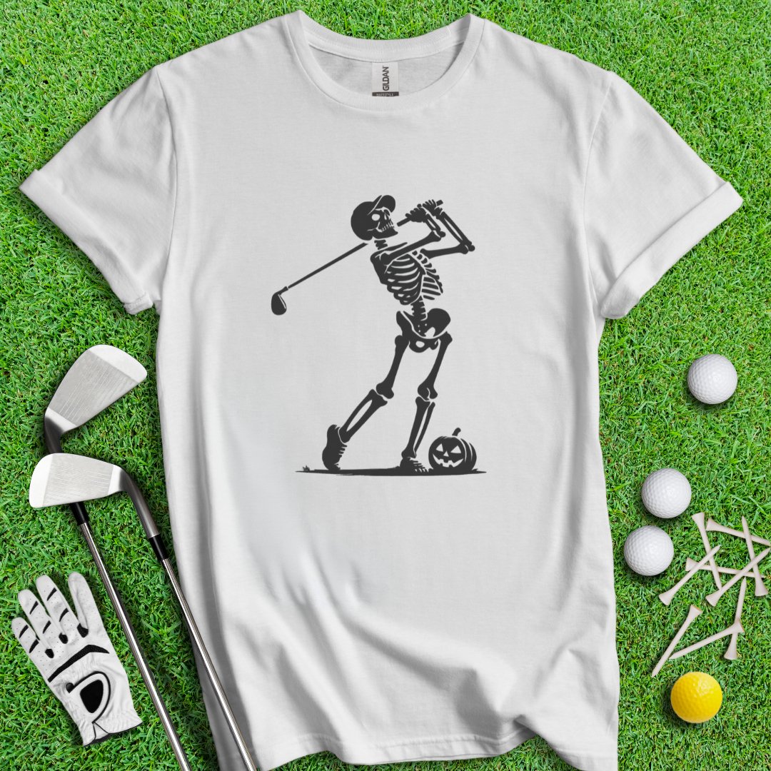 Skeleton Golfer T-Shirt - TeeHee Golf Gear