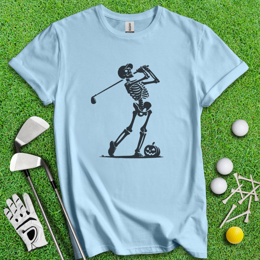 Skeleton Golfer T-Shirt - TeeHee Golf Gear