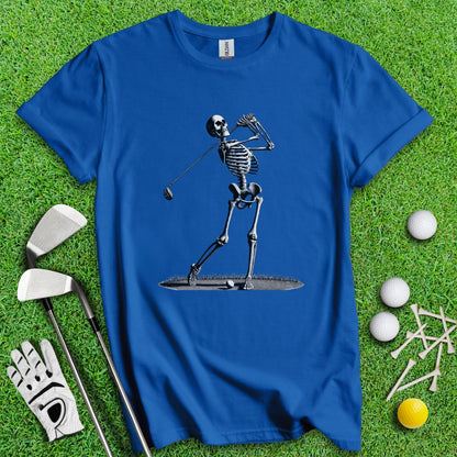 Skeleton Golfer T-Shirt - TeeHee Golf Gear